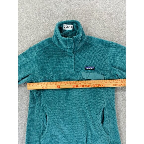 Patagonia Re-Tool 1/2 Snap Fleece Pullover (Women's Medium)‎ Green/Blue - Picture 7 of 12